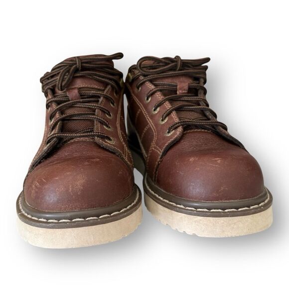 Brahma 2560158 Kyle II Classic Brown Leather Lace-Up work Boots Shoes Men's 7.5 - Picture 10 of 16